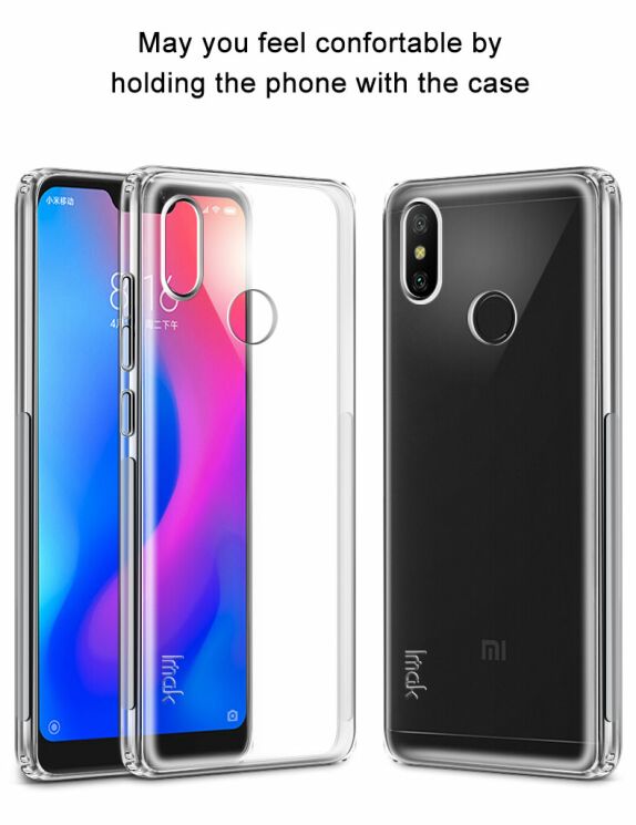 Силиконовый (TPU) чехол IMAK Airbag Case для Xiaomi Redmi 6 Pro / Mi A2 Lite - Transparent: фото 15 из 15