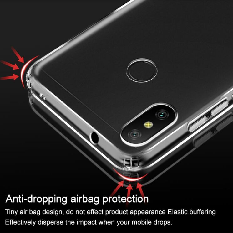 Силиконовый (TPU) чехол IMAK Airbag Case для Xiaomi Redmi 6 Pro / Mi A2 Lite - Transparent: фото 8 из 15