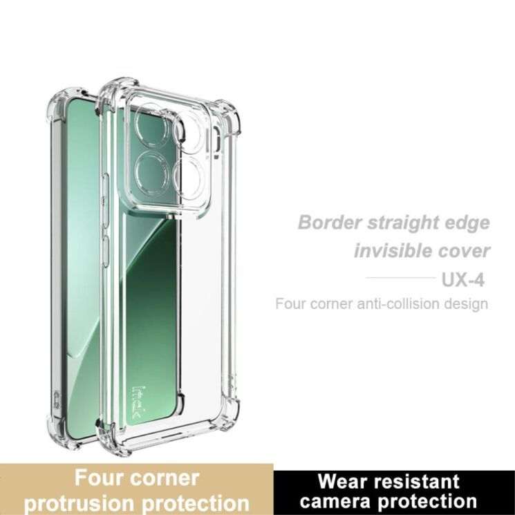 Силиконовый (TPU) чехол IMAK UX-4 Series для Xiaomi 15 Pro - Transparent: фото 4 из 8