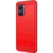 Силиконовый (TPU) чехол MOFI Carbon Fiber для Realme C30s / C33 - Red (307812R)