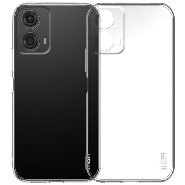 Силиконовый (TPU) чехол MOFI Thin Guard для Motorola Moto G24 / G04 - Transparent: фото 1 из 11