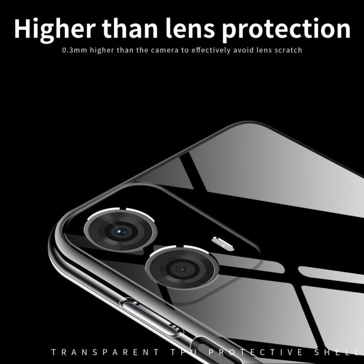 Силиконовый (TPU) чехол MOFI Thin Guard для Motorola Moto G24 / G04 - Transparent: фото 6 из 11