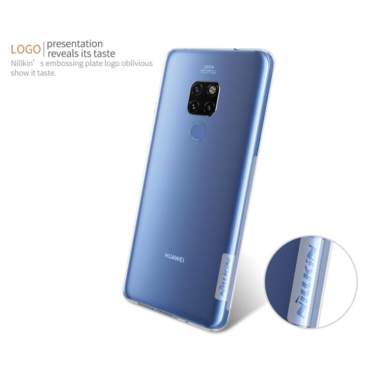 Силиконовый (TPU) чехол NILLKIN Nature для Huawei Mate 20 - Grey: фото 10 из 10