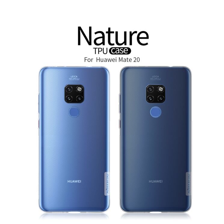 Силиконовый (TPU) чехол NILLKIN Nature для Huawei Mate 20 - Grey: фото 4 из 10