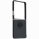 Силиконовый (TPU) чехол с кольцом Deexe Color Shell (FF) для Samsung Galaxy Flip 8 - Black (423529B). Фото 2 из 5