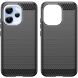 Силиконовый (TPU) чехол UniCase Carbon для OPPO Reno 15 Pro - Black (405631B). Фото 2 из 8