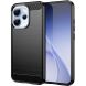 Силиконовый (TPU) чехол UniCase Carbon для OPPO Reno 15 Pro - Black (405631B). Фото 1 из 8