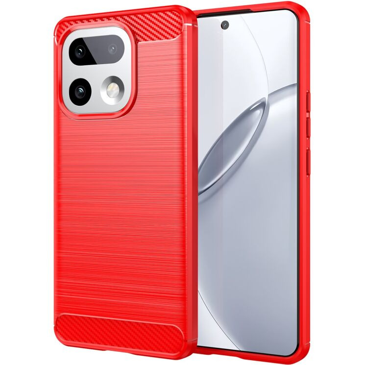 Силіконовий (TPU) чохол UniCase Carbon для Realme 16 Pro Plus - Red (428502R) Силіконовий (TPU) чохол UniCase Carbon для Realme 16 Pro Plus - Red: фото 1 з 8