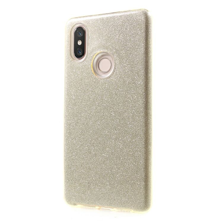 Силиконовый (TPU) чехол UniCase Glitter Cover для Xiaomi Mi 8 SE - Gold: фото 3 из 5