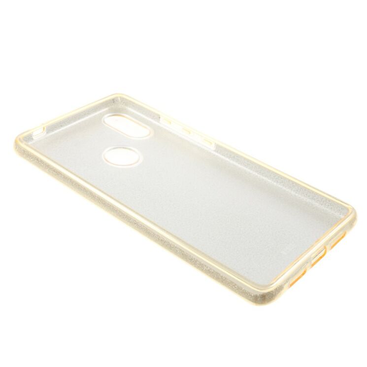 Силиконовый (TPU) чехол UniCase Glitter Cover для Xiaomi Mi 8 SE - Gold: фото 5 из 5