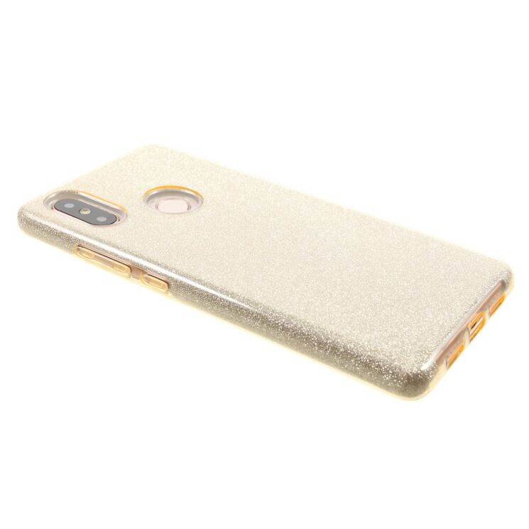 Силиконовый (TPU) чехол UniCase Glitter Cover для Xiaomi Mi 8 SE - Gold: фото 4 из 5