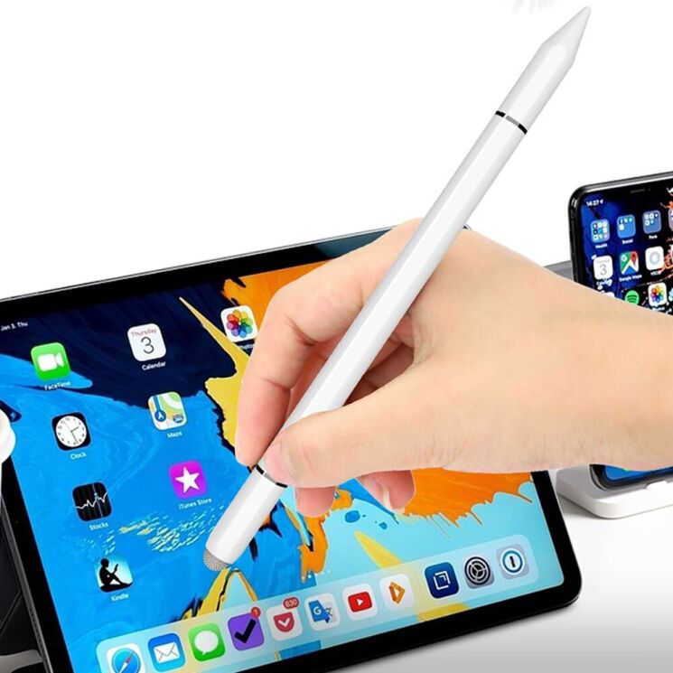 Стилус Tech-Protect Touch Stylus Pen 3 Tip - Black: фото 4 з 5