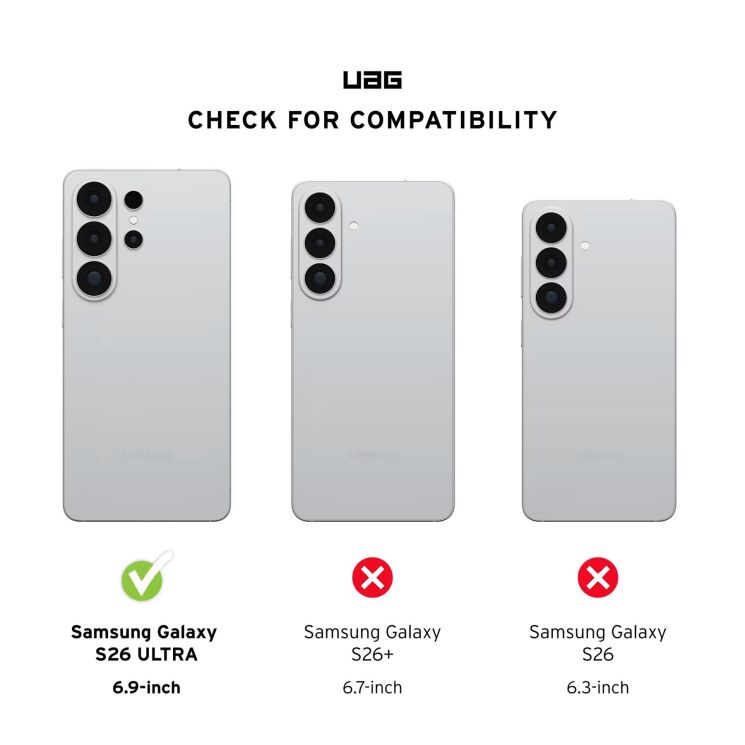 Ударостійкий чохол URBAN ARMOR GEAR Monarch Pro MagSafe для Samsung Galaxy S26 Ultra (S948) 214513114242 - Carbon Fiber: фото 5 з 5