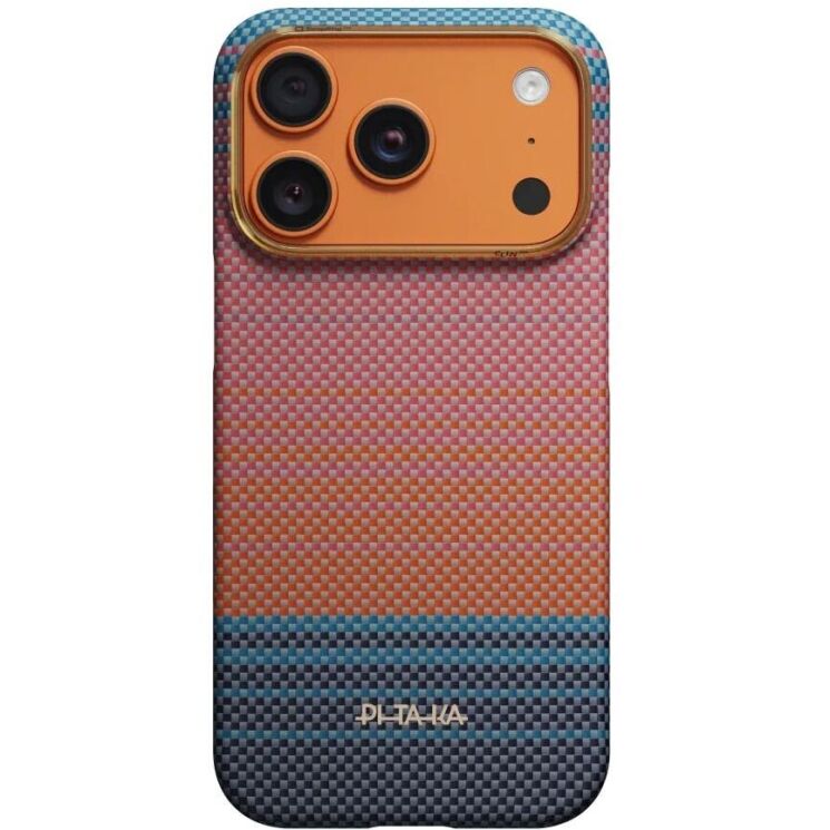 Ультратонкий чохол Pitaka Edge Case California Dream для iPhone 17 Pro (SCD1704P) - Light Pink / Orange: фото 1 з 11
