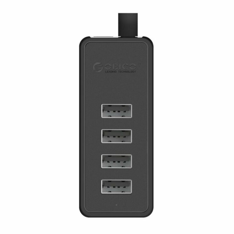 USB HUB ORICO 4USB 2.0 MicroUSB (100cm) - Black: фото 2 з 18