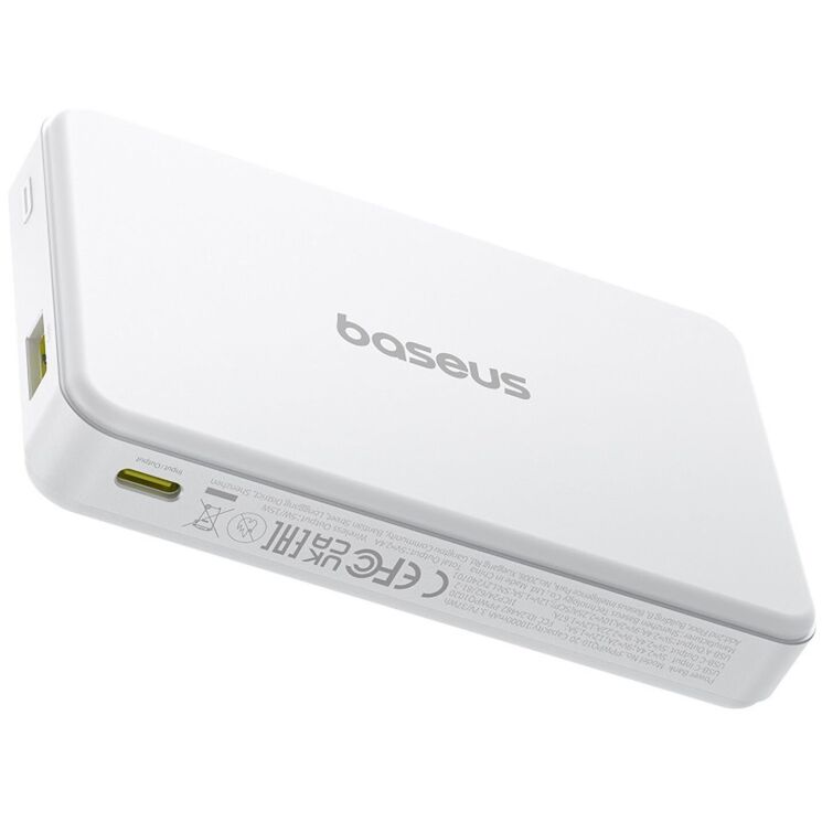 Зовнішній акумулятор Baseus Airpow 2 Qi2 22.5W (10000mAh) P10080000213-00 - White: фото 6 з 27
