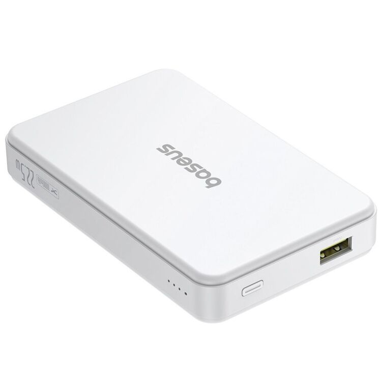 Зовнішній акумулятор Baseus Airpow 2 Qi2 22.5W (10000mAh) P10080000213-00 - White: фото 7 з 27