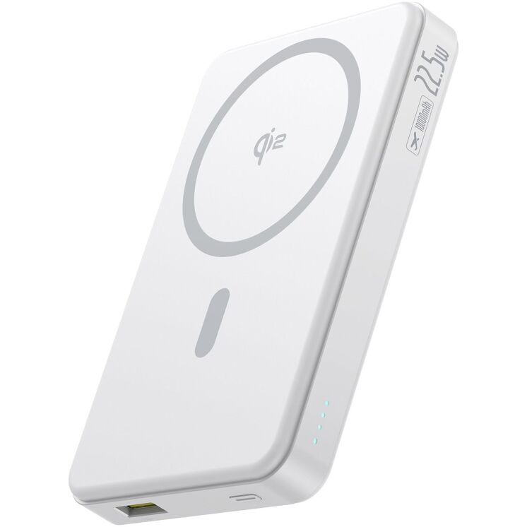 Зовнішній акумулятор Baseus Airpow 2 Qi2 22.5W (10000mAh) P10080000213-00 - White: фото 2 з 27