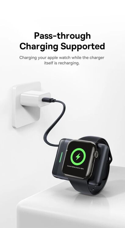 Зовнішній акумулятор Baseus EnerFill FW11 5W (1640mAh) для Apple Watch (E02053) - Midnight: фото 9 з 15