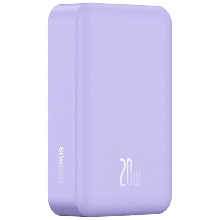 Зовнішній акумулятор Baseus Magnetic Mini 20W (20000 mAh) PPCX150005 - Purple (995443V) Зовнішній акумулятор Baseus Magnetic Mini 20W (20000 mAh) PPCX150005 - Purple: фото 3 з 25