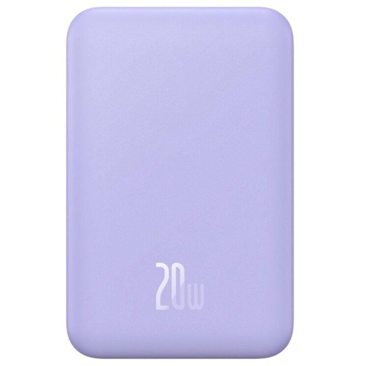 Зовнішній акумулятор Baseus Magnetic Mini 20W (20000 mAh) PPCX150005 - Purple (995443V) Зовнішній акумулятор Baseus Magnetic Mini 20W (20000 mAh) PPCX150005 - Purple: фото 2 з 25