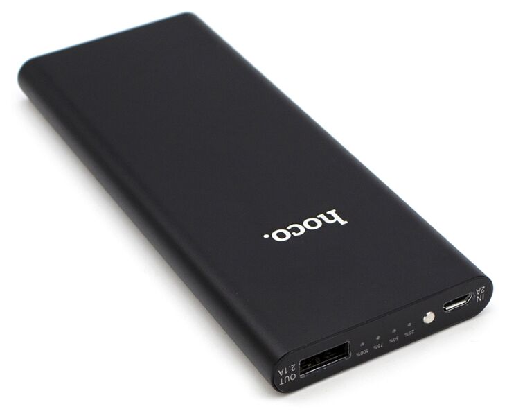 Внешний аккумулятор HOCO B16 Metal 10000 mAh - Black: фото 2 из 6