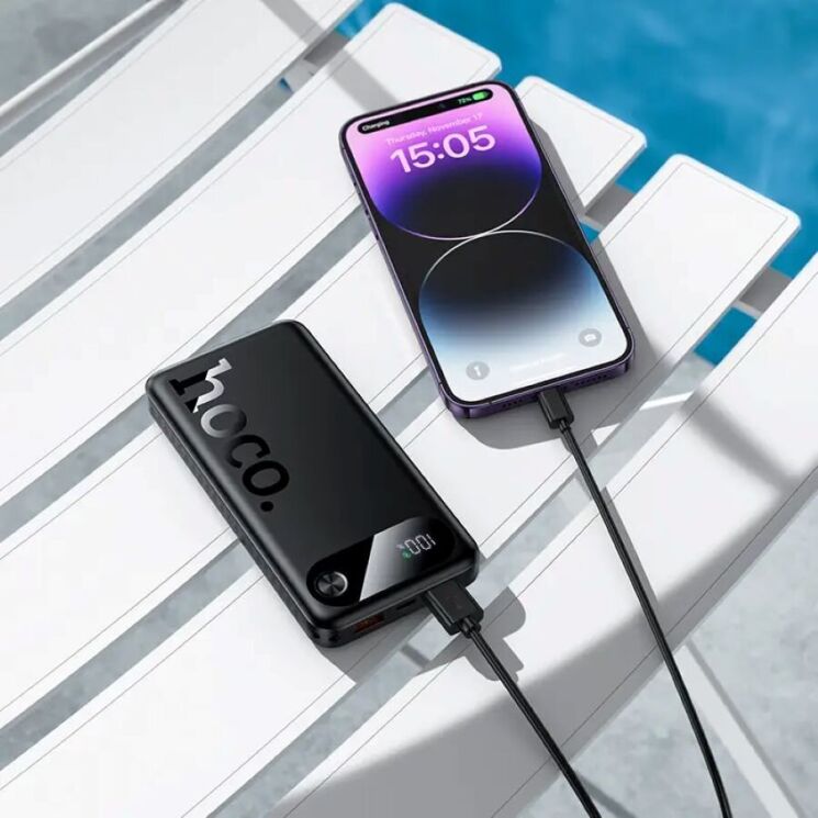 Внешний аккумулятор Hoco J154 22.5W + PD20W (10000mAh) - Black: фото 5 из 6