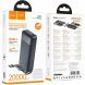 Внешний аккумулятор Hoco J163A 10W (20000mAh) + кабель MicroUSB + Type-C + Lightning + USB - Black (995597B). Фото 4 из 5