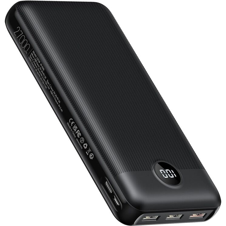 Внешний аккумулятор VEGER V2708 PD20W + QC3.0 (27000mAh) - Black: фото 1 из 8