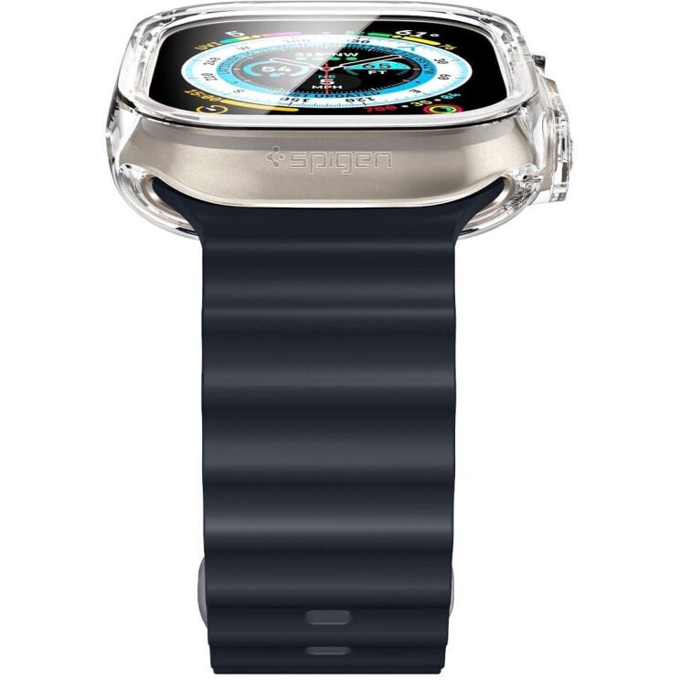 Захисний чохол Spigen (SGP) Ultra Hybrid (FW) для Apple Watch Ultra / Ultra 2 (49mm) - Clear: фото 7 з 19