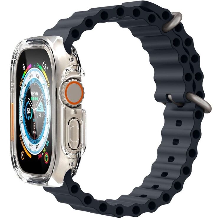 Захисний чохол Spigen (SGP) Ultra Hybrid (FW) для Apple Watch Ultra / Ultra 2 (49mm) - Clear: фото 6 з 19