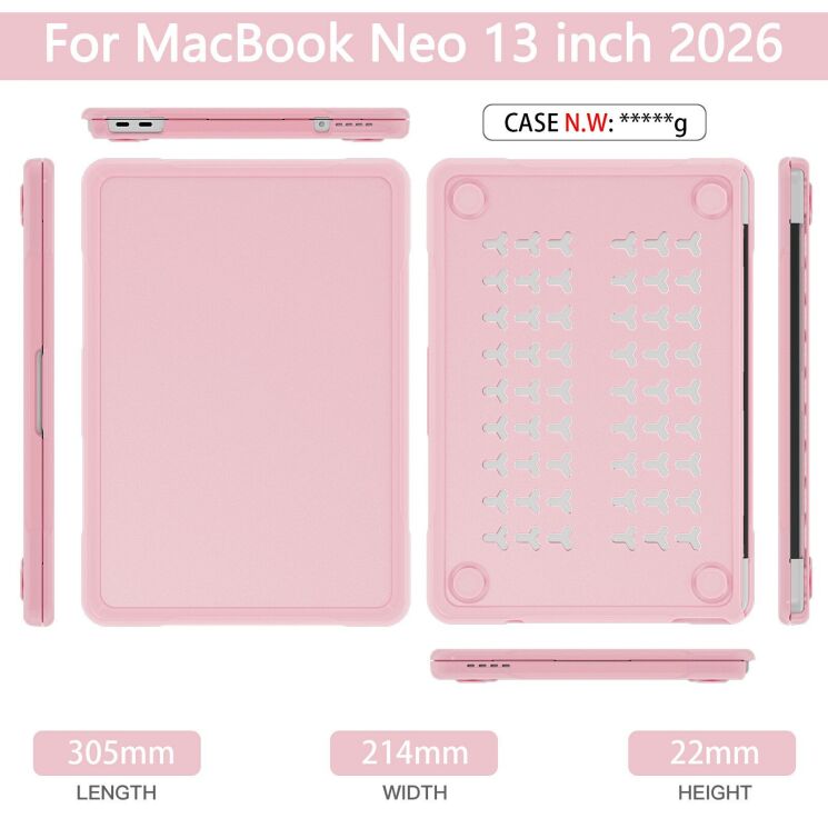 Защитная накладка Deexe Armor Layer для Apple MacBook Neo (2026) - Blue (236704L) Защитная накладка Deexe Armor Layer для Apple MacBook Neo (2026) - Blue: фото 9 из 9