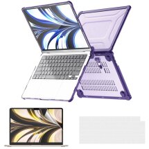 Защитная накладка Enkay Shockproof Cover для Apple MacBook Air 13 (2022) - Purple: фото 1 из 14