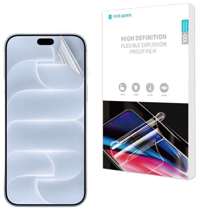 Защитная пленка на экран RockSpace Explosion-Proof SuperClear для iPhone 18 Pro Max (423947) Защитная пленка на экран RockSpace Explosion-Proof SuperClear для iPhone 18 Pro Max: фото 1 из 10