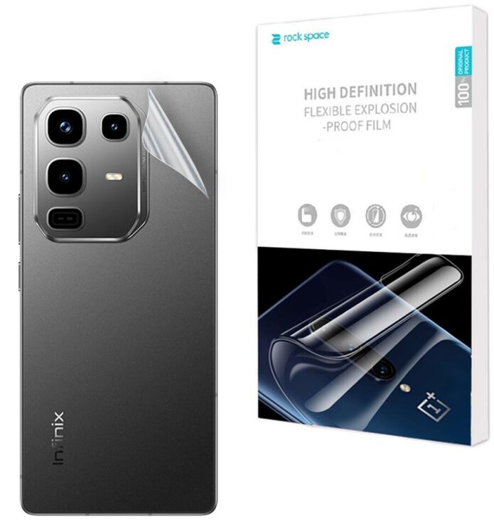 Защитная пленка на заднюю панель RockSpace Explosion-Proof SuperClear для Infinix Note 50 / Note 50 Pro: фото 1 из 9
