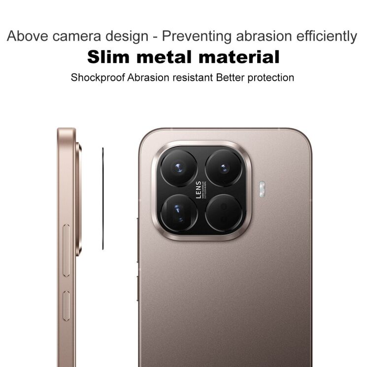 Захисна рамка IMAK Camera Styling для Xiaomi 15T Pro - Black: фото 4 з 8