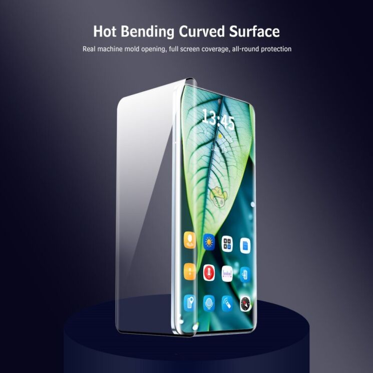Захисне скло ENKAY Easy Install 3D Curved Glass для Xiaomi Redmi Note 14 Pro Plus - Transparent: фото 5 з 10