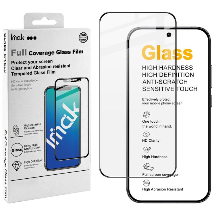 Защитное стекло IMAK 5D Pro+ Full Glue для Xiaomi Poco X8 Pro - Black: фото 8 из 9