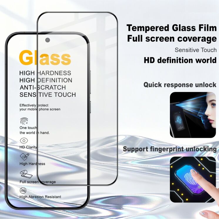 Защитное стекло IMAK 5D Pro+ Full Glue для Xiaomi Poco X8 Pro - Black: фото 2 из 9