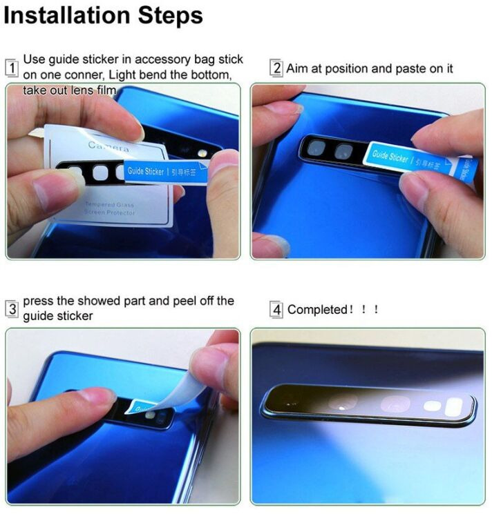 Защитное стекло IMAK Install Black Glass Lens для Samsung Galaxy Fold 7 - Black: фото 8 из 8