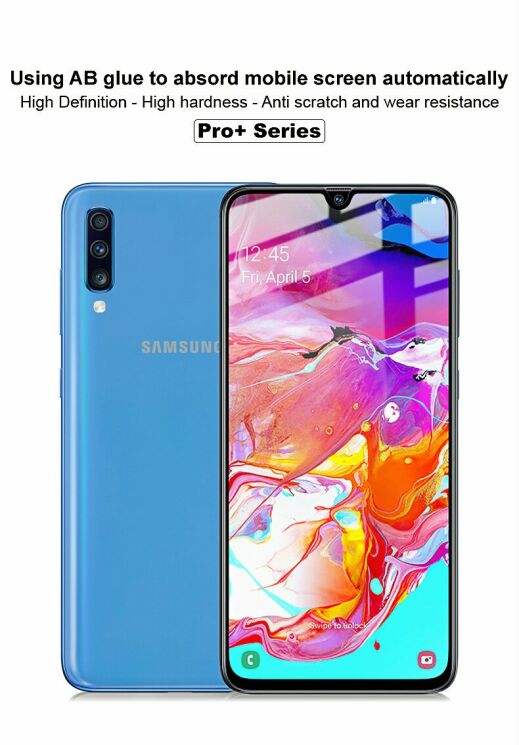 Защитное стекло IMAK Pro+ Full Coverage для Samsung Galaxy A70 (A705) - Black: фото 15 из 15