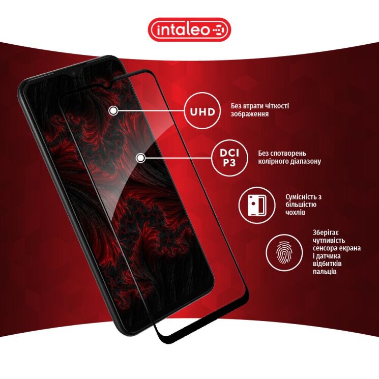 Защитное стекло Intaleo Full Glue для Samsung Galaxy A13 (А135) - Black: фото 5 из 9