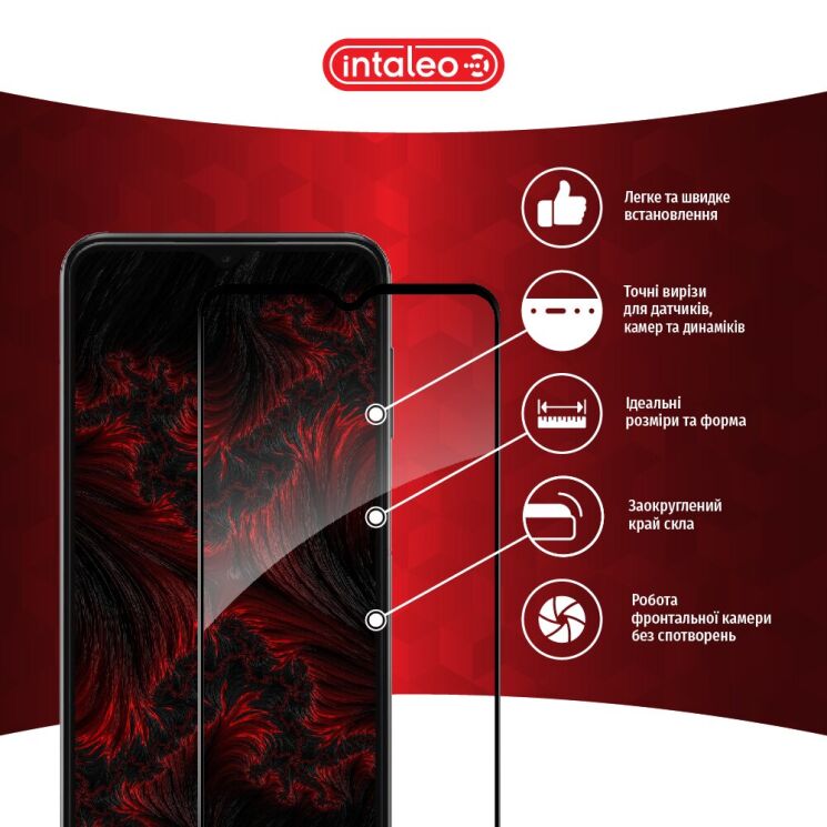 Защитное стекло Intaleo Full Glue для Samsung Galaxy A13 (А135) - Black: фото 4 из 9