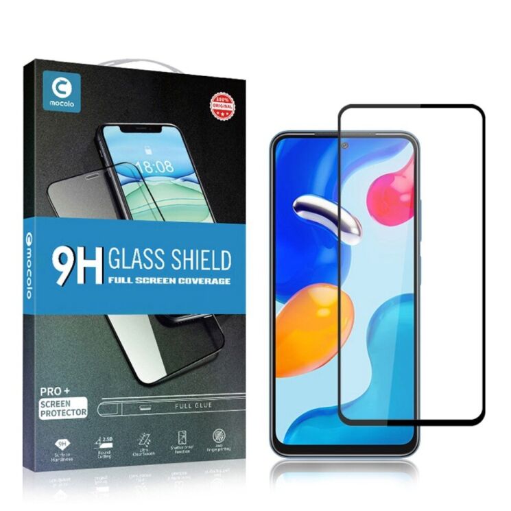 Защитное стекло MOCOLO Full Glue Cover для Xiaomi Redmi Note 11 - Black: фото 4 из 6