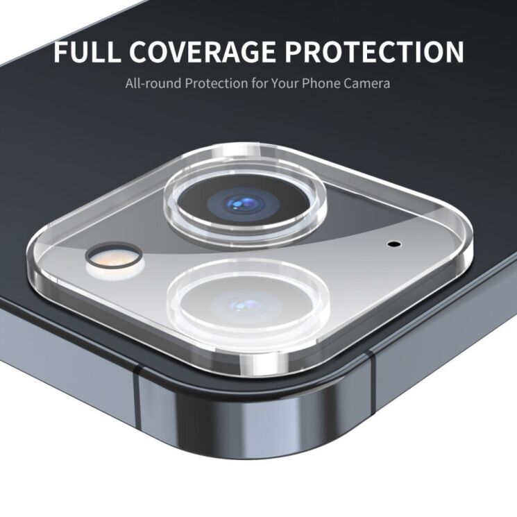 Защитное стекло на камеру ENKAY Camera Lens для Apple iPhone 15 / 15 Plus - Black: фото 2 из 7