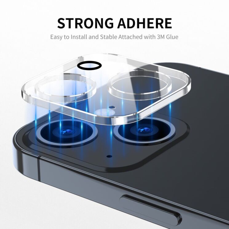 Защитное стекло на камеру ENKAY Camera Lens для Apple iPhone 15 / 15 Plus - Black: фото 3 из 7