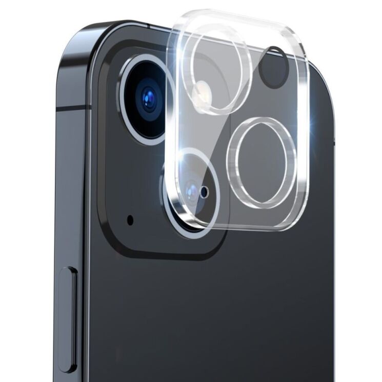 Защитное стекло на камеру ENKAY Camera Lens для Apple iPhone 15 / 15 Plus - Black: фото 1 из 7