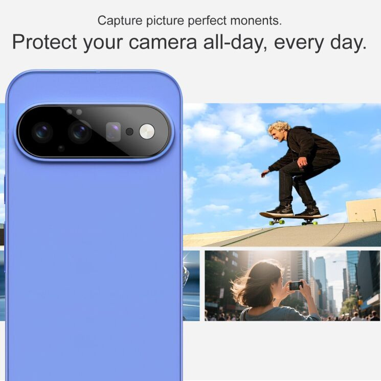 Защитное стекло на камеру IMAK Black Glass Lens для Google Pixel 11 - Black: фото 4 из 7