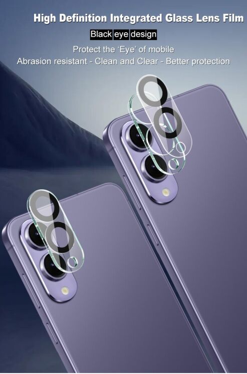 Захисне скло на камеру IMAK Lens Protector для Samsung Galaxy S25 Edge (S937) - Black: фото 5 з 11