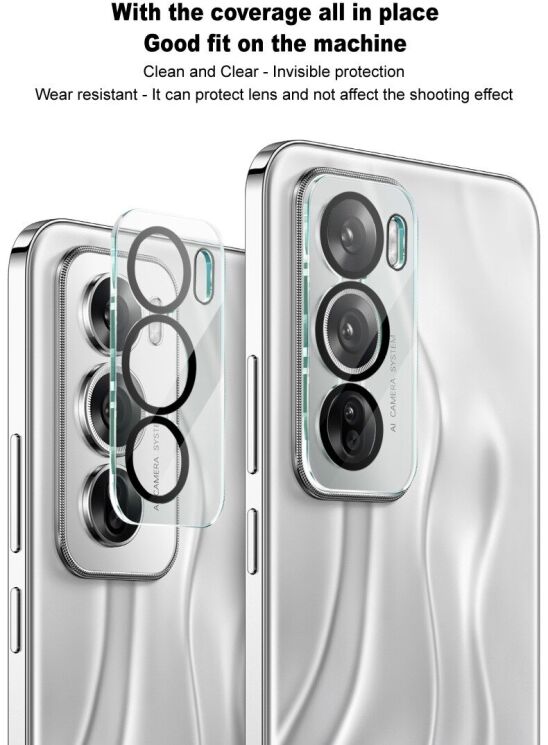 Захисне скло на камеру IMAK Lens Protector для Samsung Galaxy S25 Edge (S937) - Black: фото 9 з 11